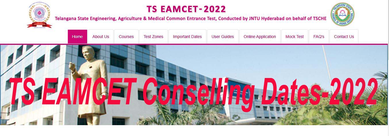 TS EAMCET 2022 Counselling Dates
