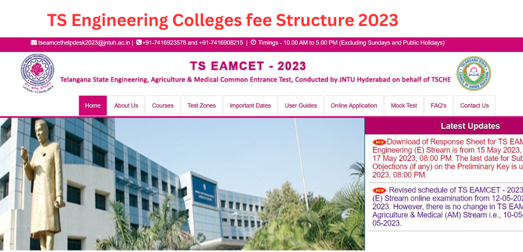 TS Engineering Colleges fee Structure 2023